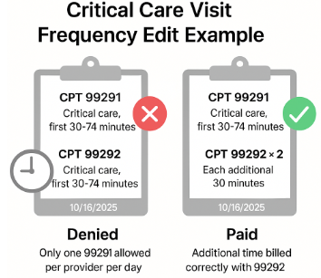 Critical Care Visit Frequency Edit