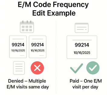 E&M Code Frequency Edit